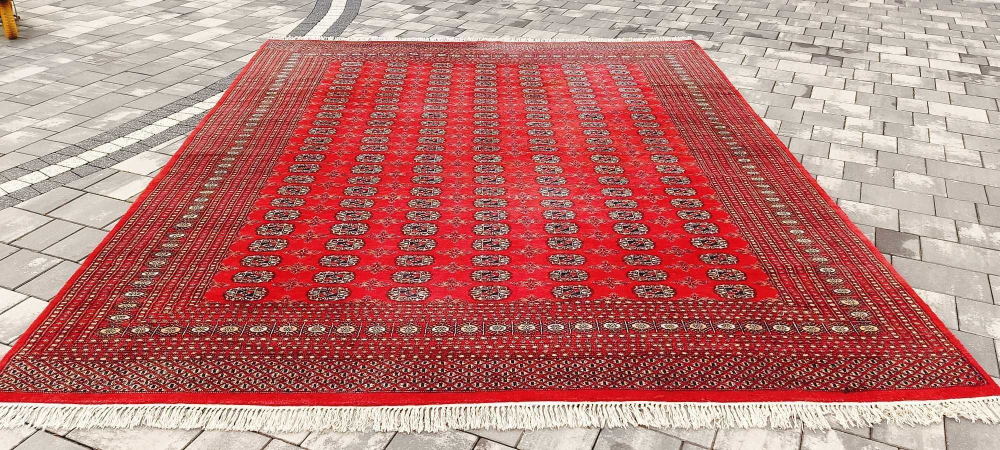 Buchara ręcznie tkany dywan perski pakistan 325 x 252 cm wełna piękny