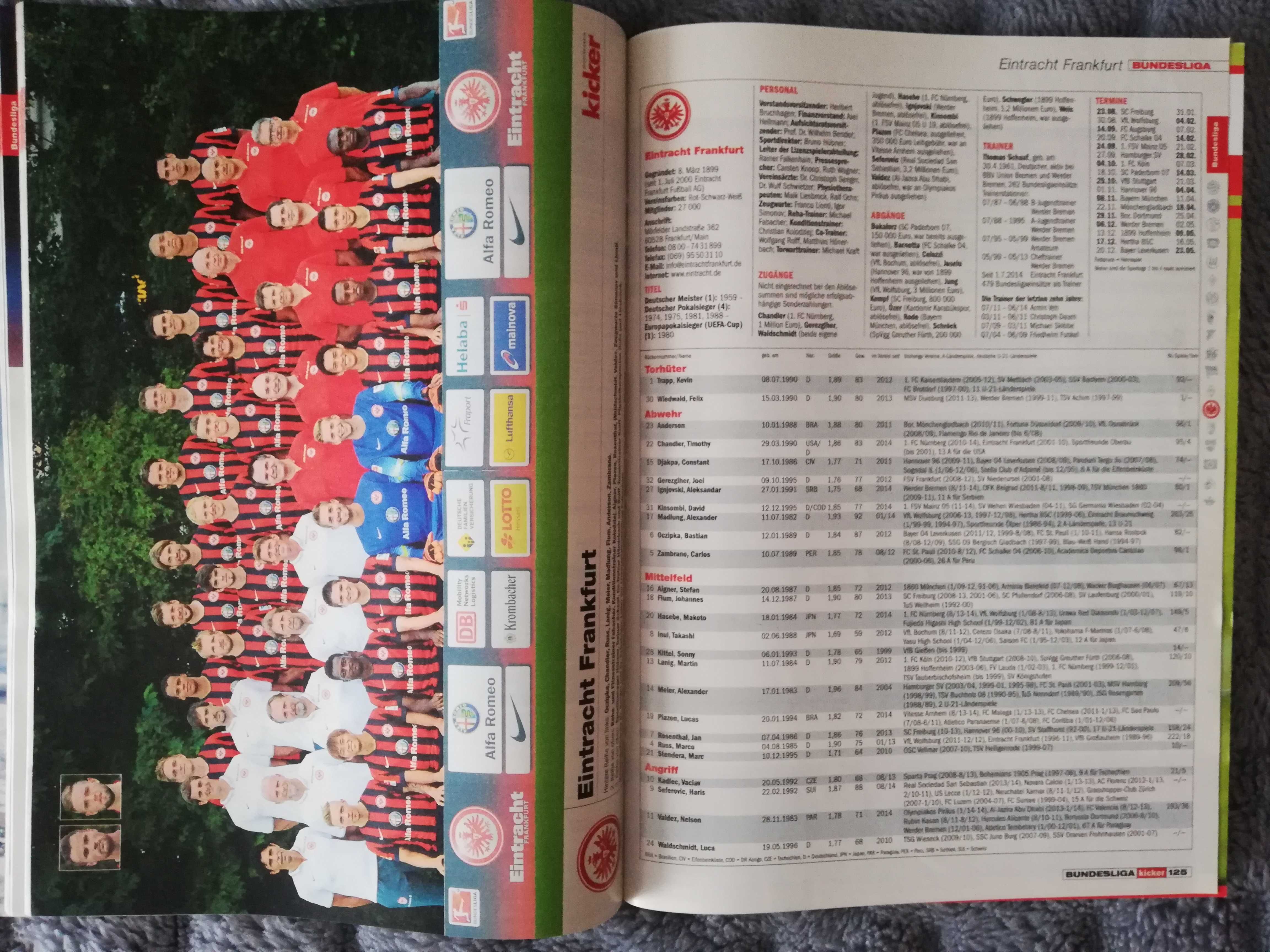 Kicker BUNDESLIGA 2014/15