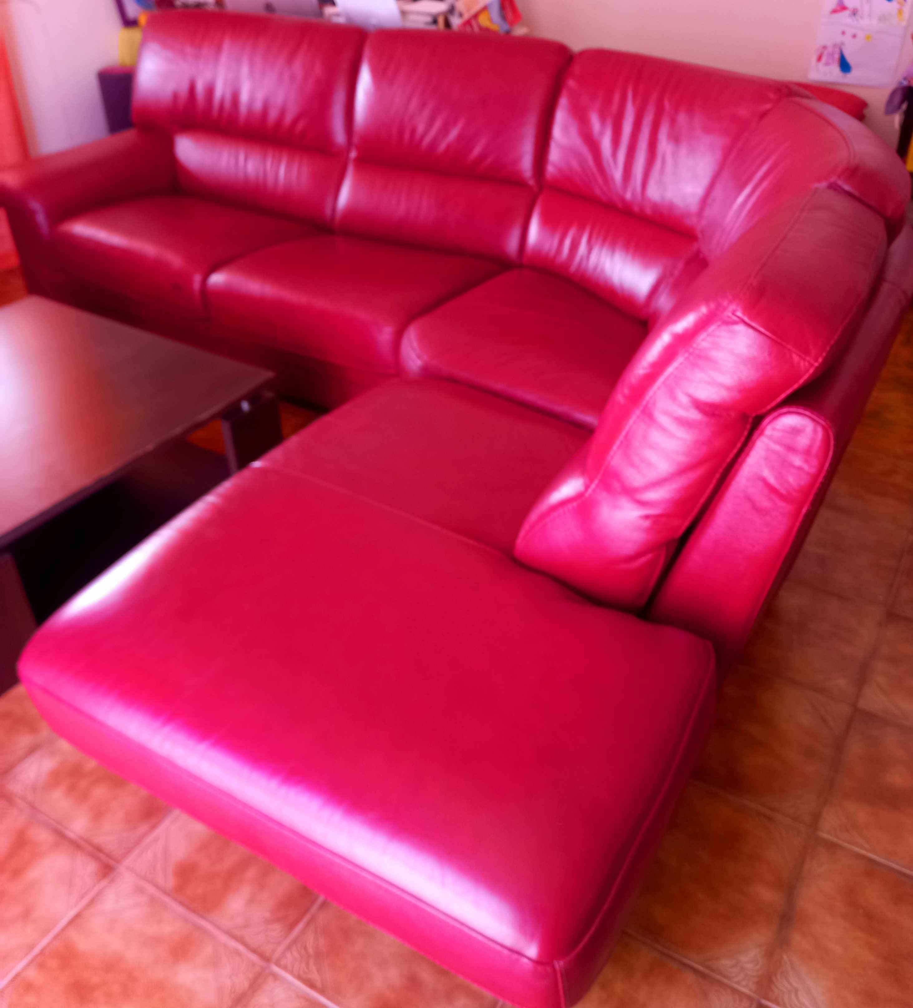 Sofa em pele de búfalo,  2m30  por 2m70,  em muito bom estado