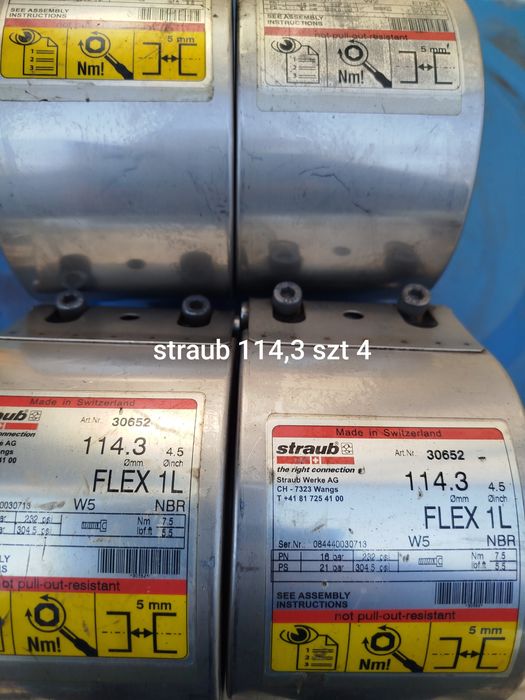 Straub flex 114.3, 60.3, 88.9,168.3, 273, 219.1 mm
