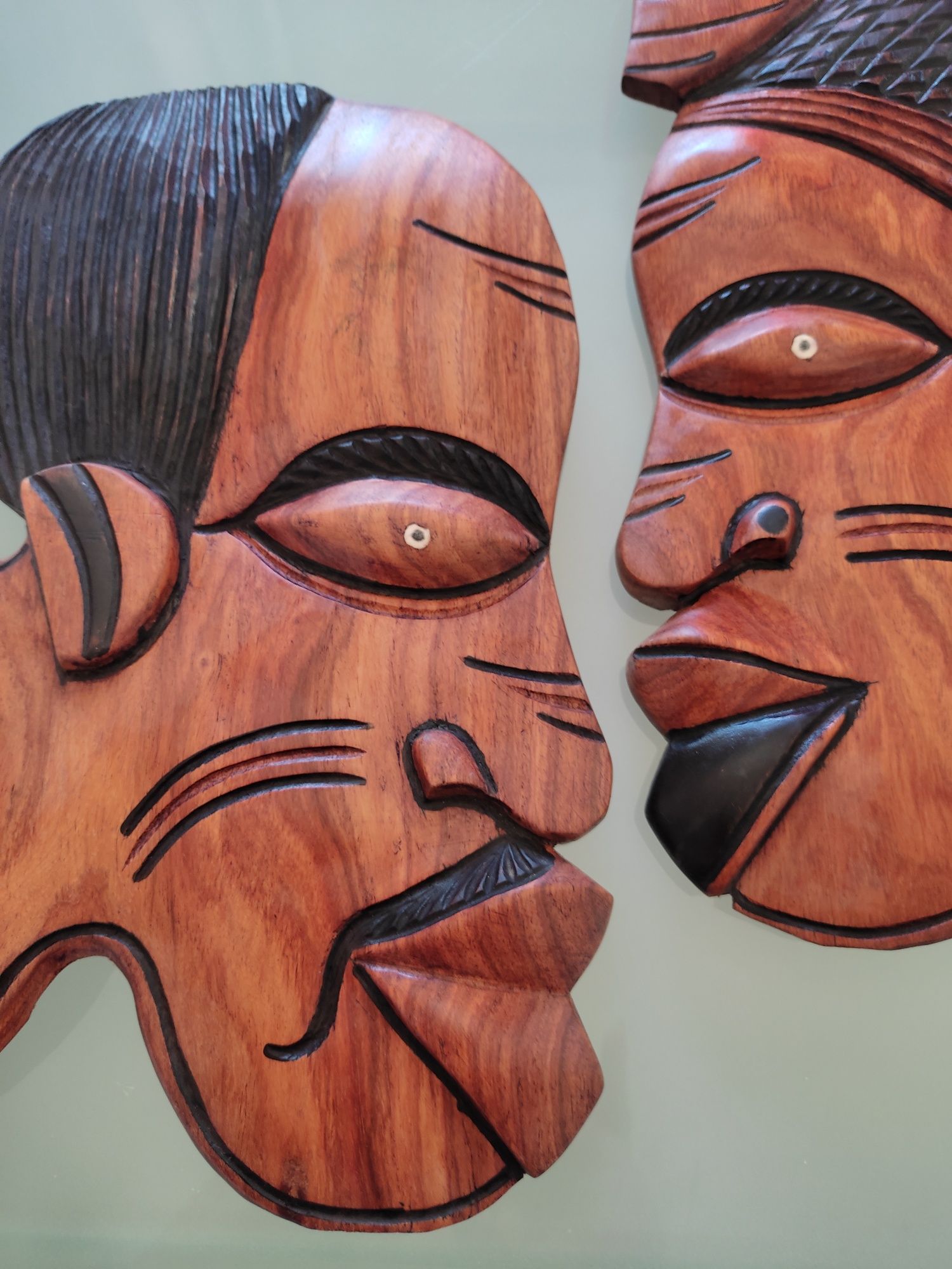 Arte africana. Conjunto de máscaras.