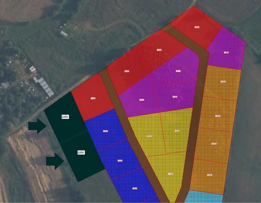 Działki rolne na sprzedaż- Sierakowice / cena za 1 działkę