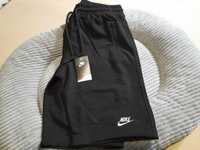 Spodenki szorty męskie logo szyte Nike r. Xl kolor czarny nowe bawełna