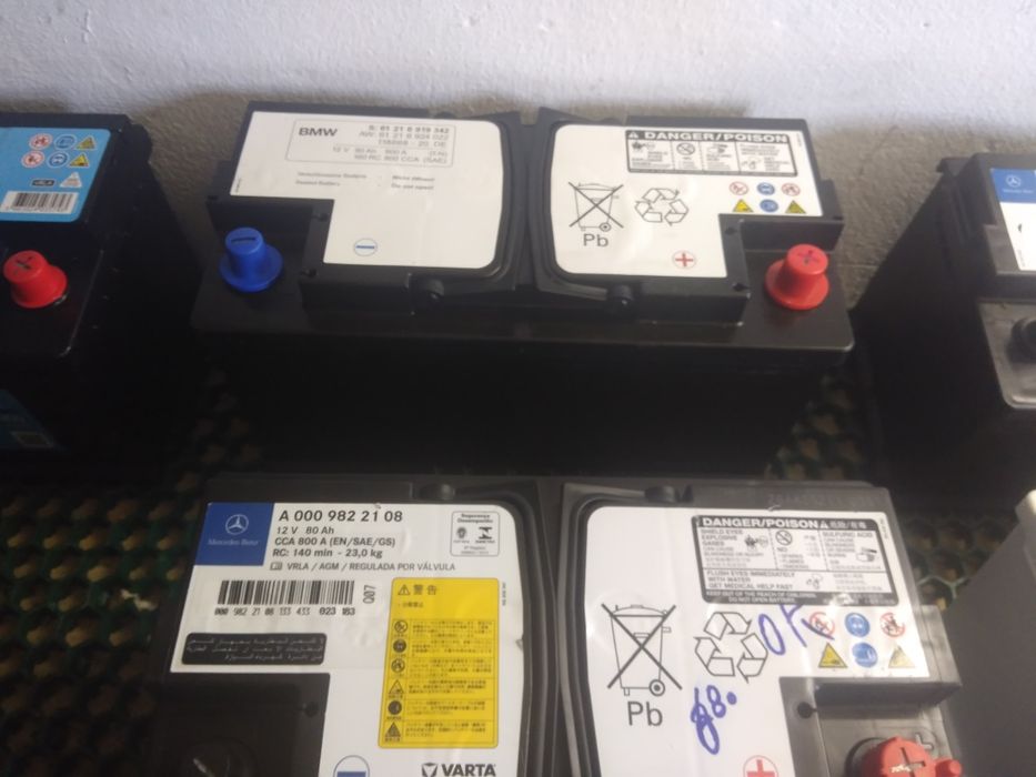 Baterias VARTA (start-stop) originais BMW,MERCEDES,VW,NISSAN