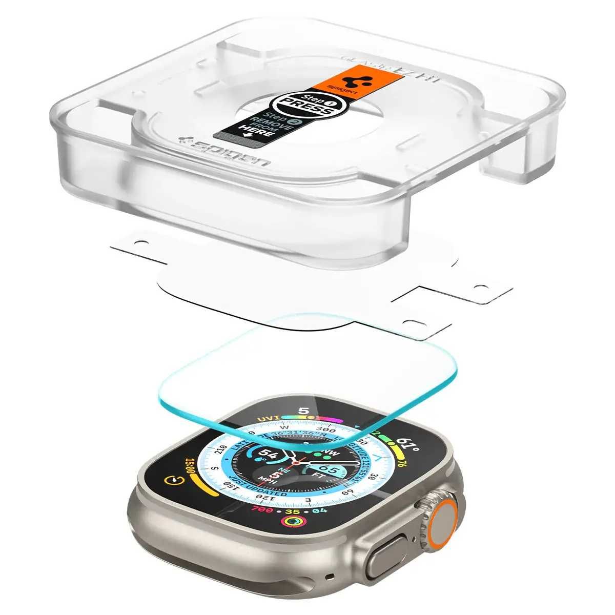 Защитное стекло Spigen Glas.tR EZ Fit 2Pack Apple Watch Ultra 1/2 49mm