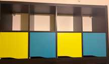Regał ikea Kallax 77/147 z szafkami