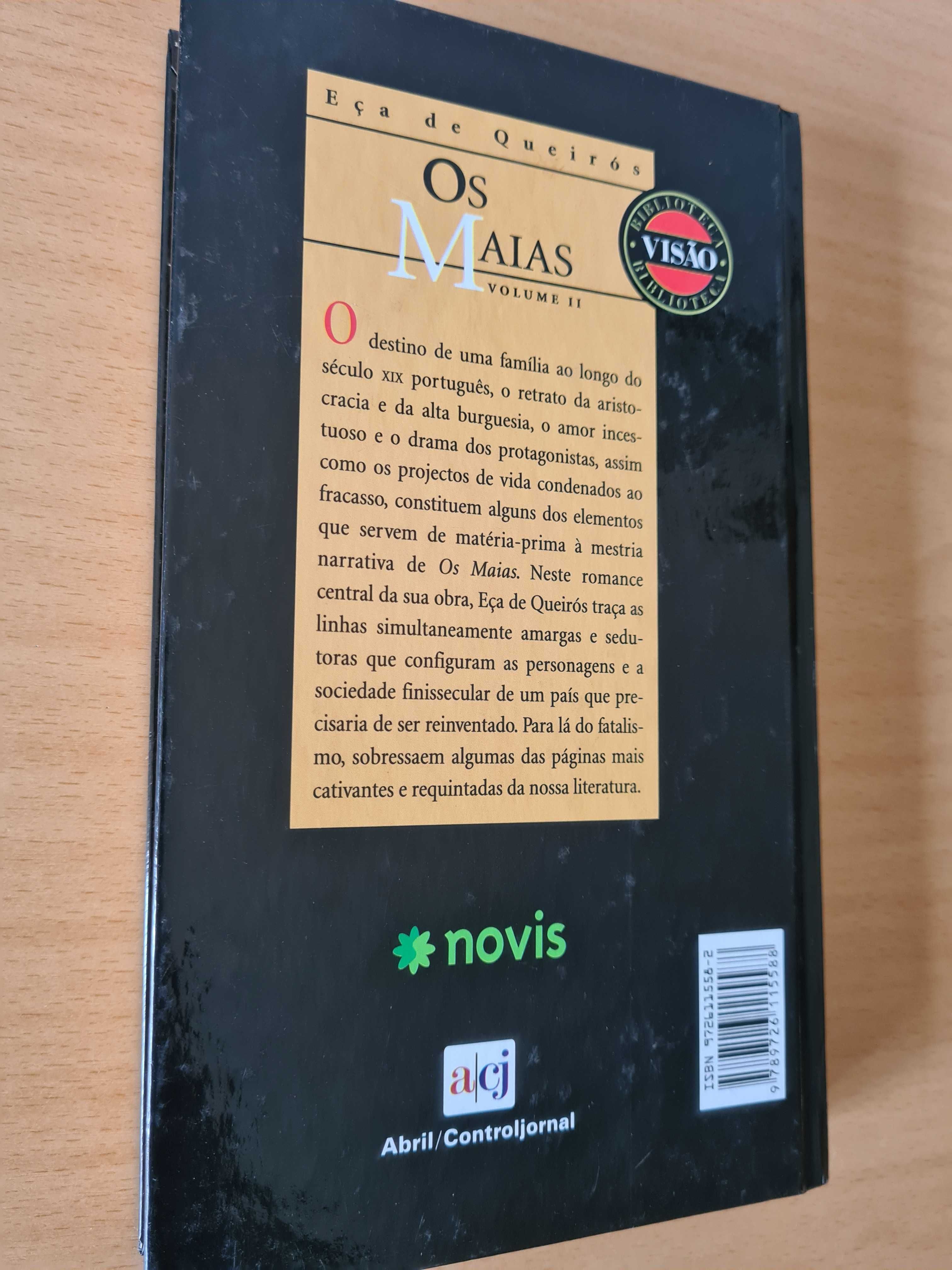 Livro "Os Maias", volume II, de Eça de Queirós