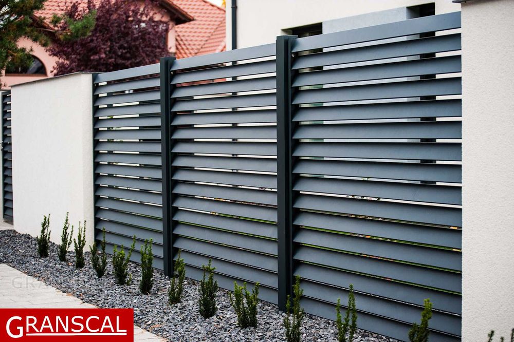 Nowoczesne ogrodzenie aluminiowe, płot brama furtka Poznań