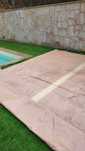 Lona / Cobertura para piscina de 8.50m x 3.50m bege