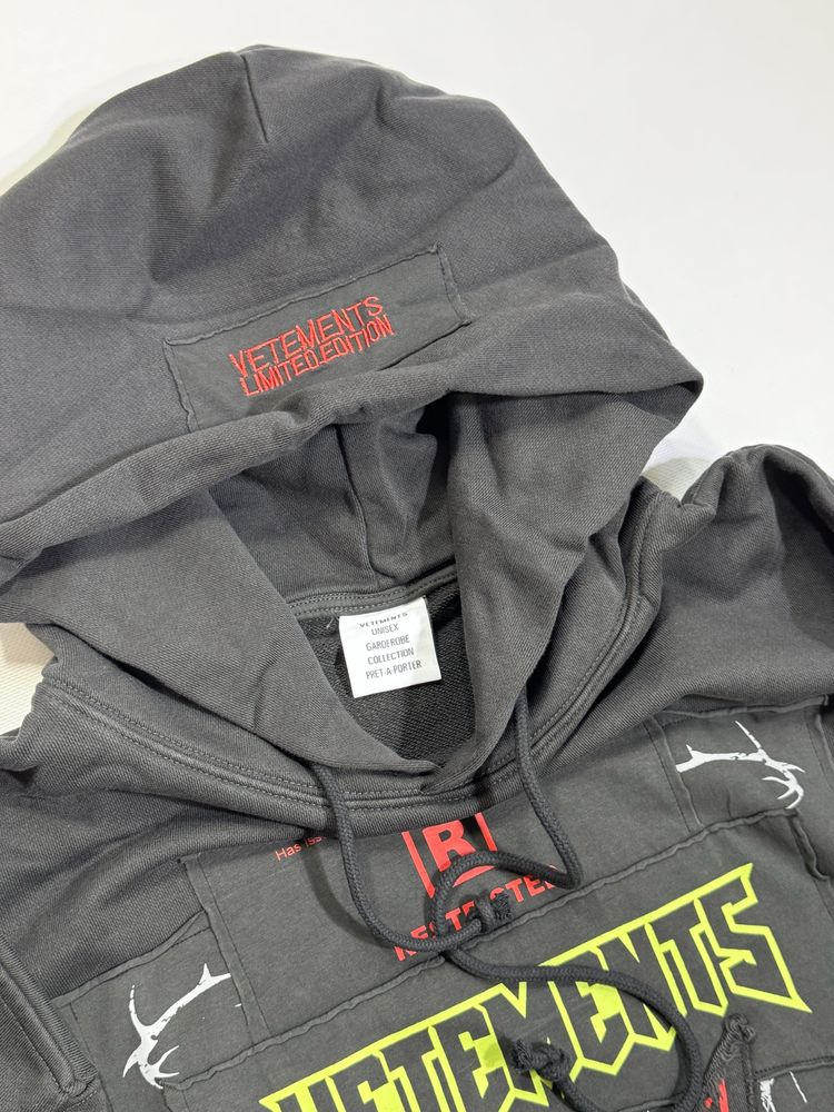 худи Vetements Hardcore Patch Logo hoodie