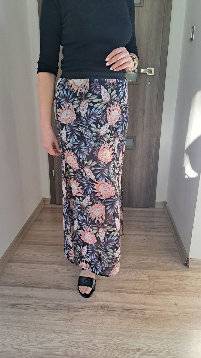 Spódnica długa H&M lekka, rozmiar 38