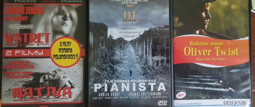 5 Dvd Polański-,Pianista,Wstręt I inne