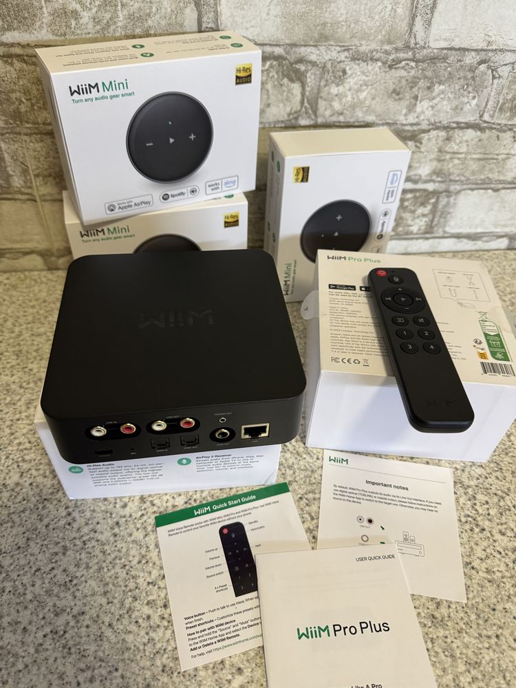 WiiM PRO / PRO PLUS MINI стример, Spotify, Airplay2 BT - в  наявності!
