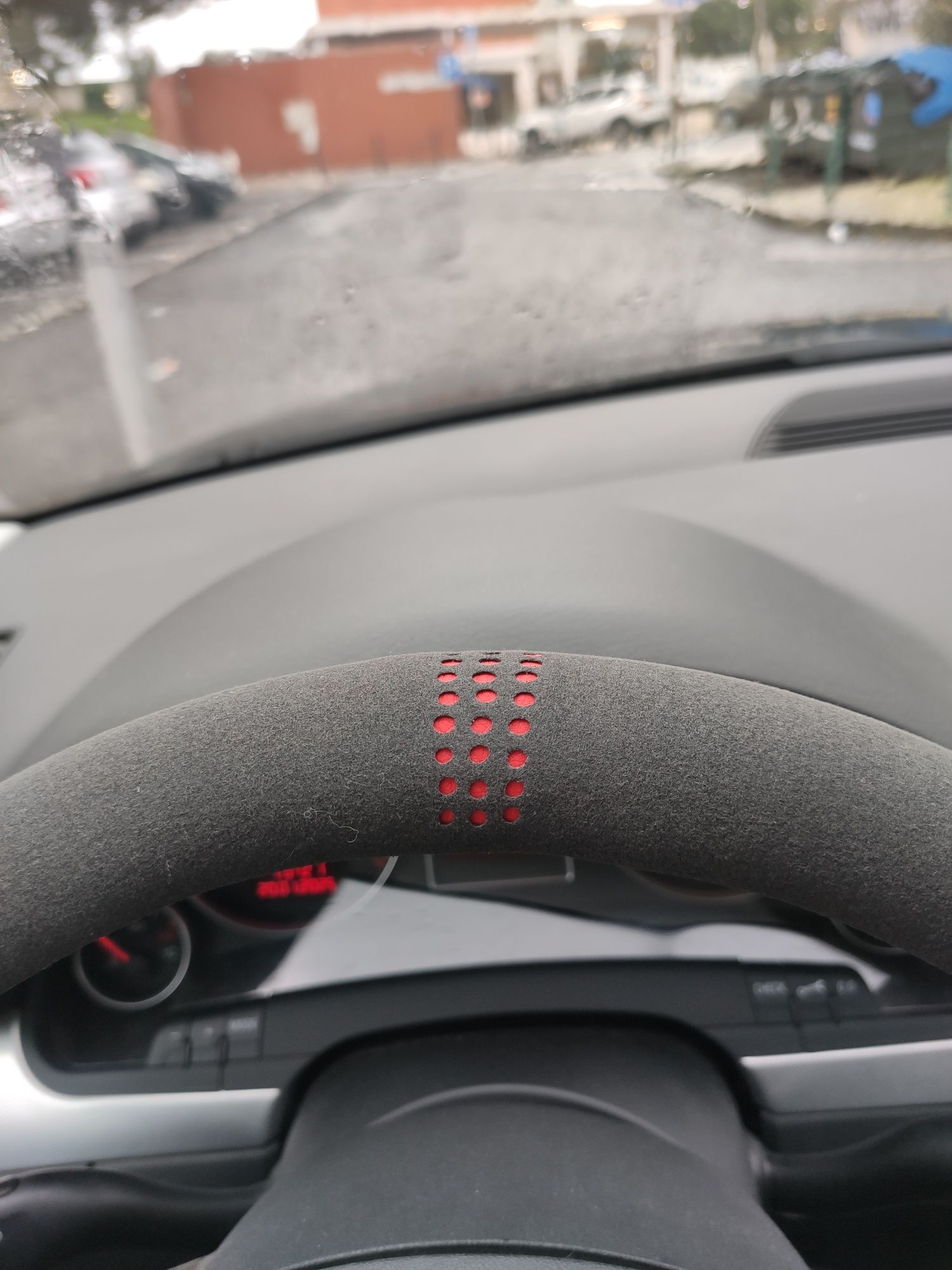 Capa de Volante em tecido Alcantara