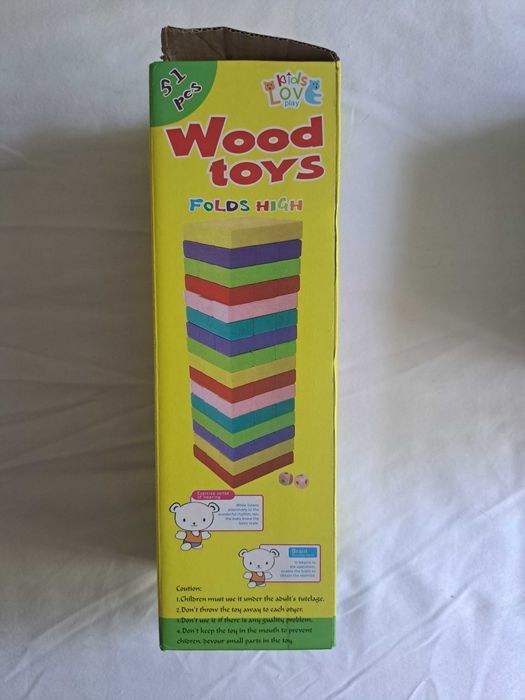 Brinquedo em Madeira - 54 peças para empilhar