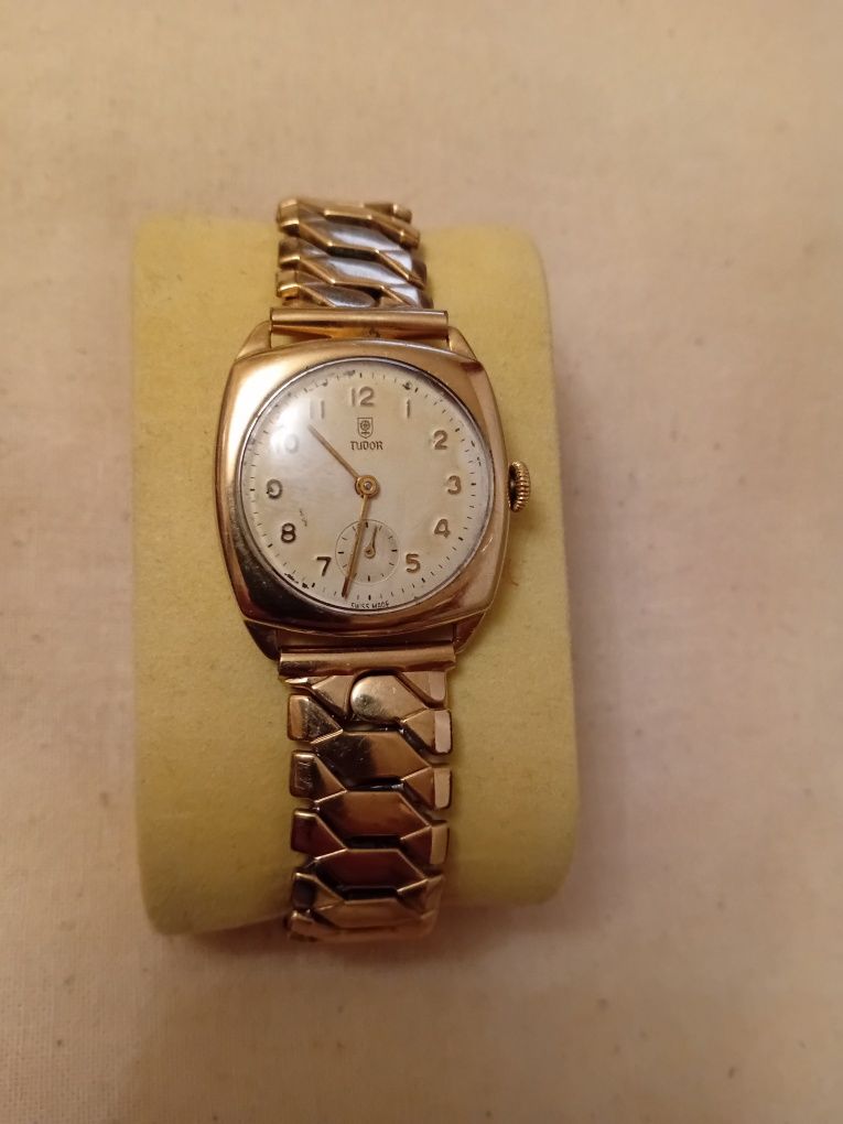Vintage 9Ct Złoty Tudor Mechaniczny Zegarek Męski
