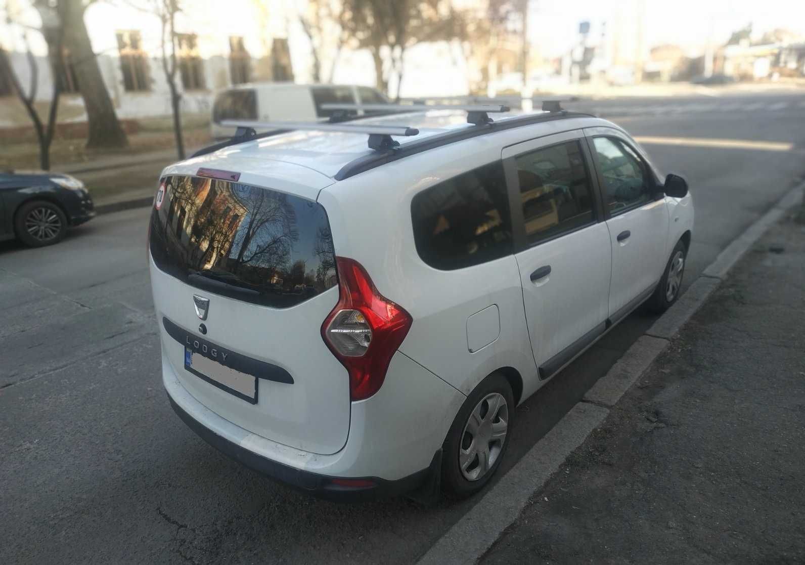 Аэродинамические перемычки- GC60  на рейлинги Dacia Logan