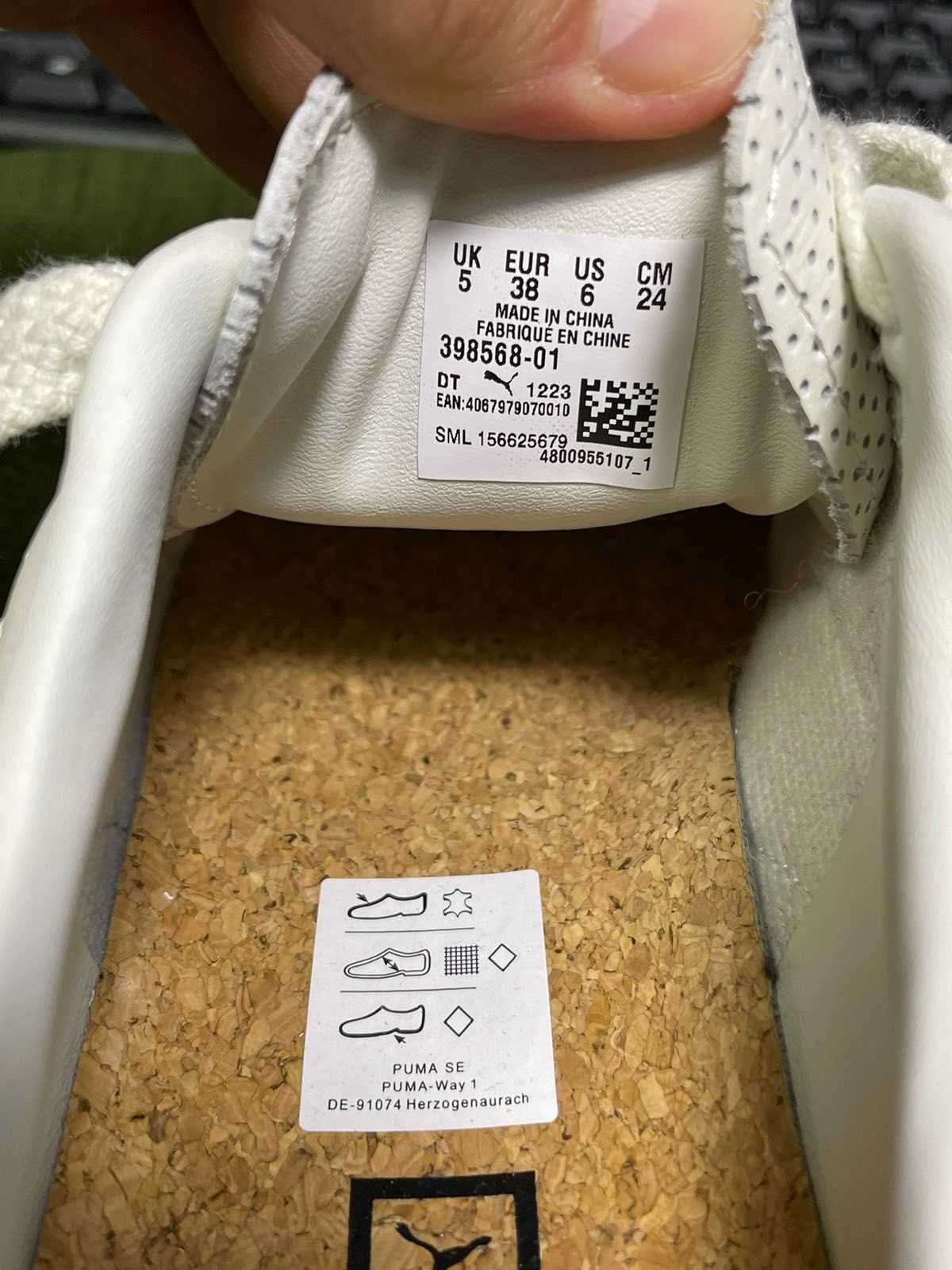 Женские кроссовки 38р Puma Clyde Classics Sneakers 398568-01 кеды кожа