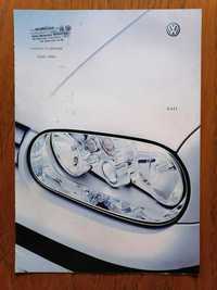 Prospekt VW Golf IV 2000 Polski! PL Folder Broszura Katalog Auto Cars