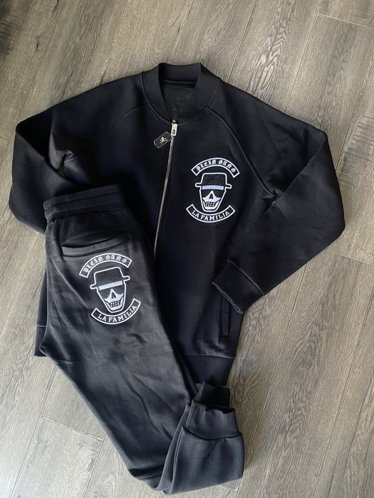 Зимовий чоловічий костюм XXL philipp plein флісовий теплий мужской