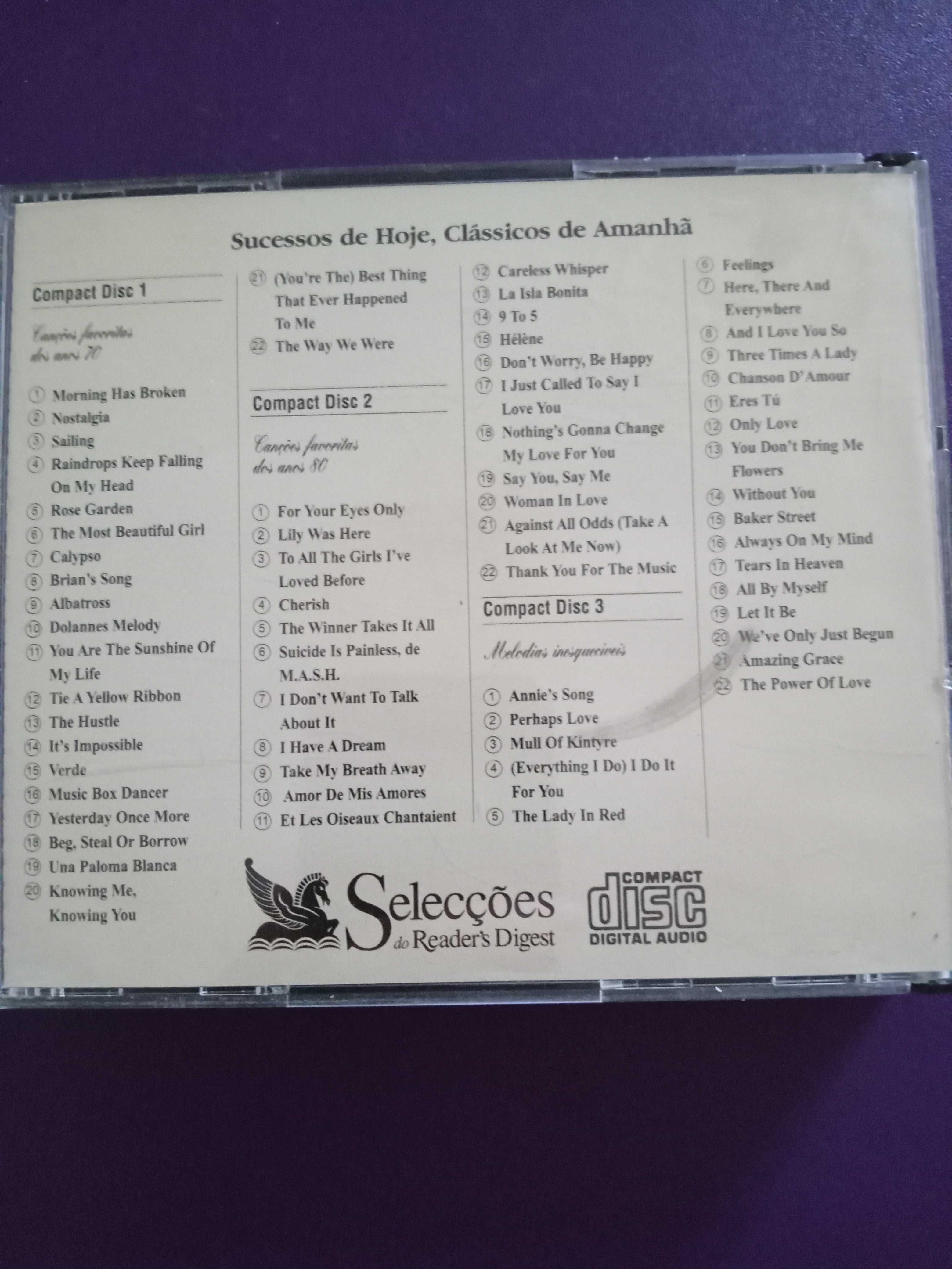 3CDs Sucessos de Hoje e Clássicos de Amanhã