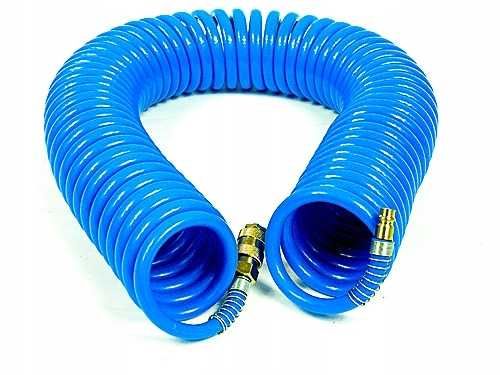 WĄŻ SPIRALNY 8x12 mm 15m Przewód Do KOMPRESORA Spręzarki