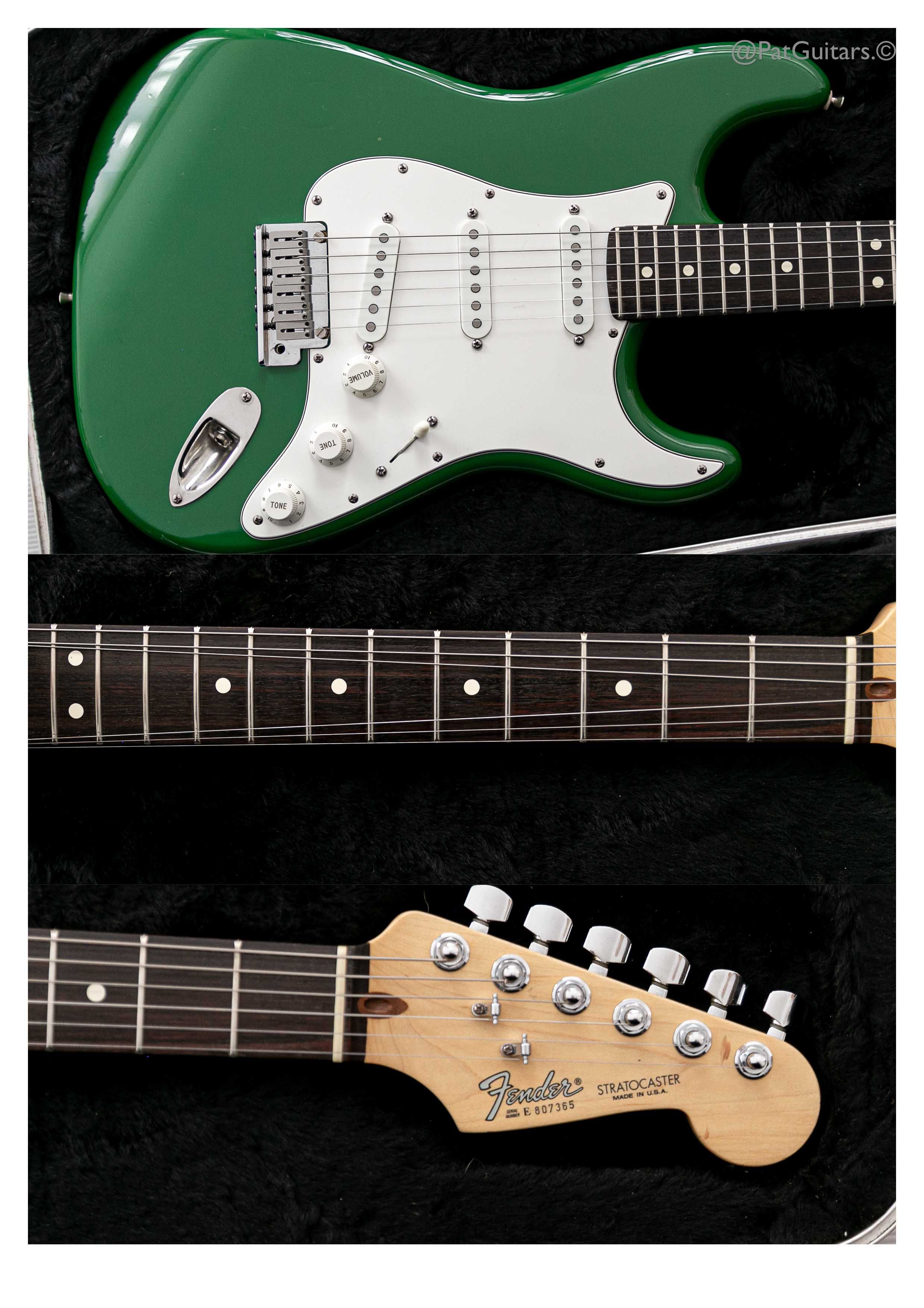 1988 Fender USA Limited Edition Stratocaster in Tanqueray Green.