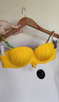 Kostium kąpielowy bikini żółty kolorowy słoneczny Raw