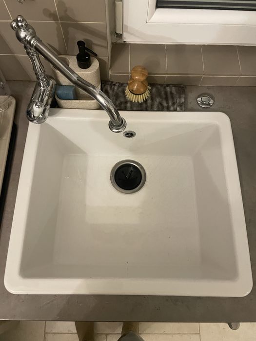 Zlew ceramiczny ikea nablatowy 54 cm szer