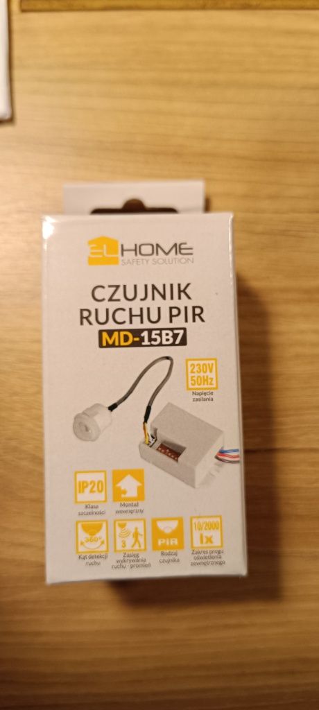 Czujnik ruchu miniaturowy biały MD-15B7 HOME SAFETY SOLUTION