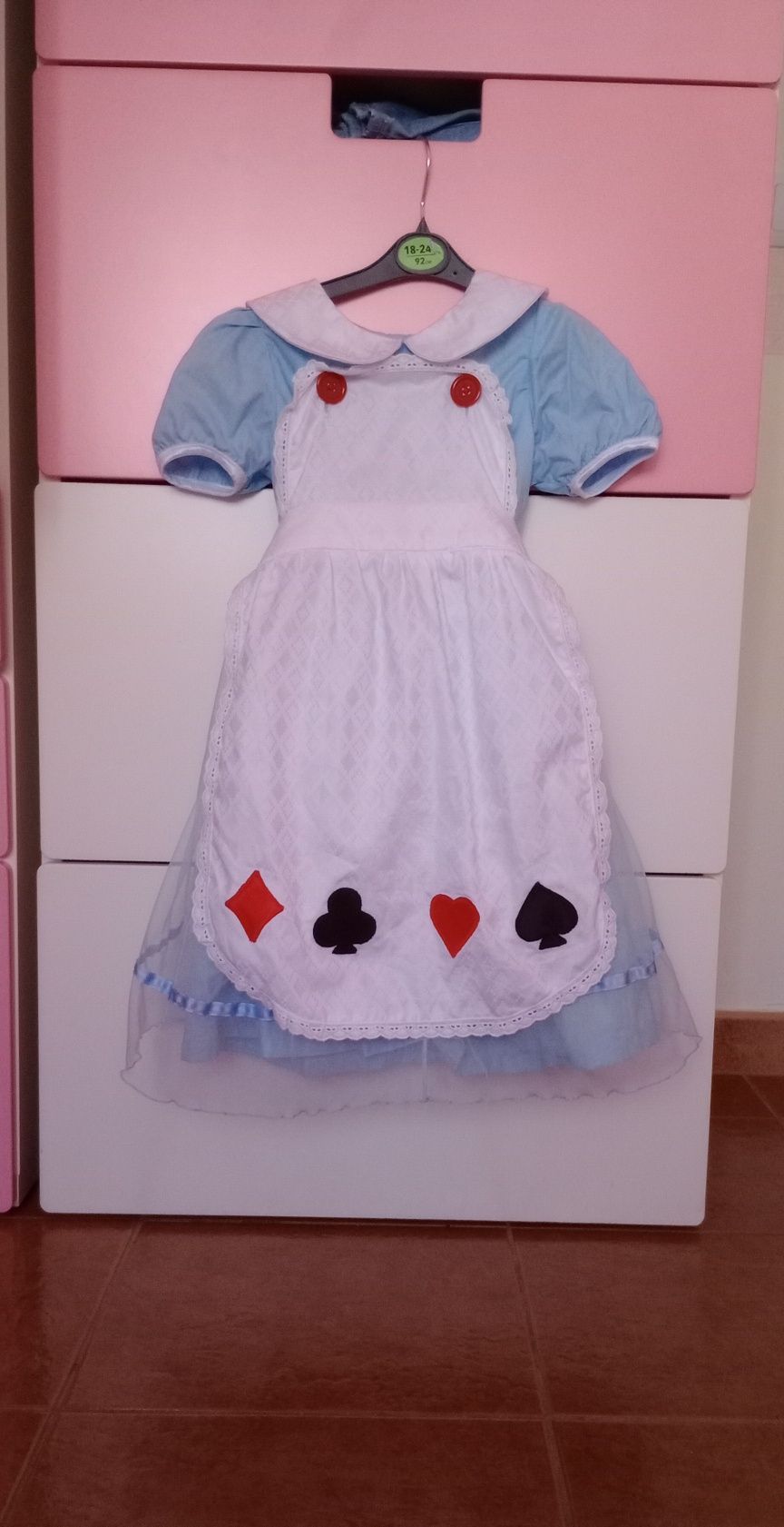 Disfarce que se transforma num vestido normalAlice país das maravilhas