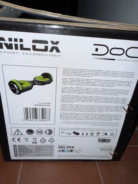 Nilox DOC Hoverboard Negro/Verde