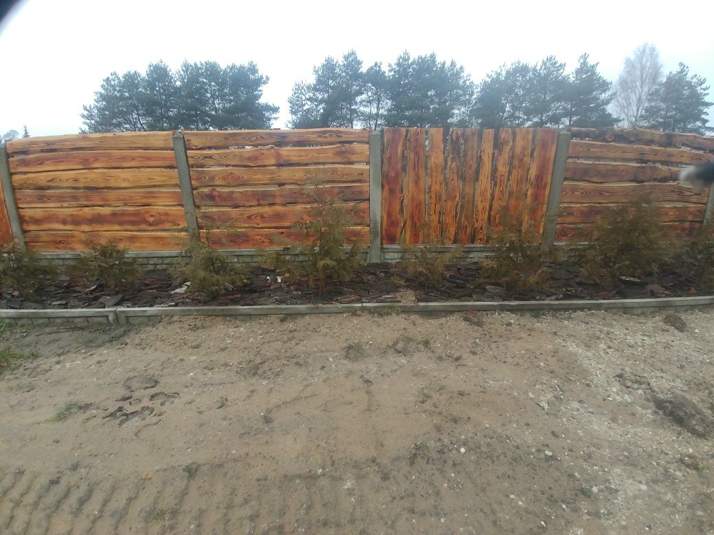 Deski modrzewiowe ogrodzenie typu ranczo