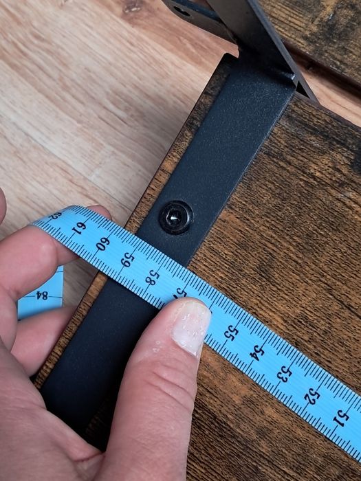 Półki drewniane zestaw 2 szt ciemnym brąz zestaw komplet jak nowe