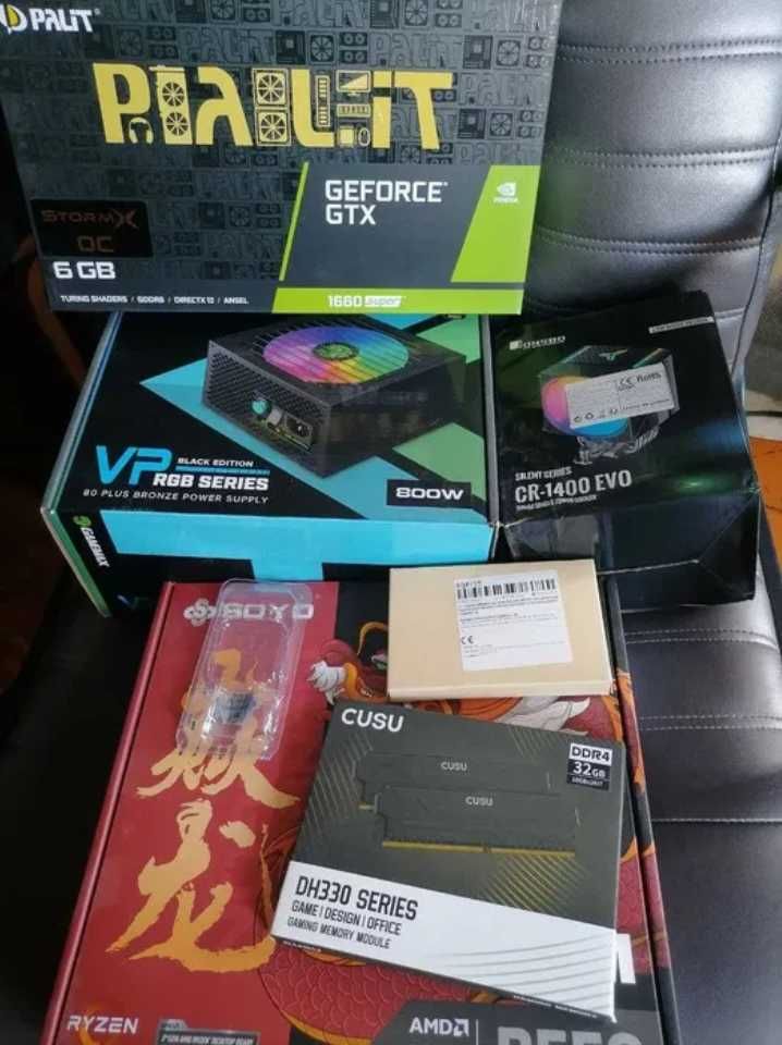 Игровой ПК/Ryzen 5 3600/1660 super/DDR4 32 GB/1 TB SSD