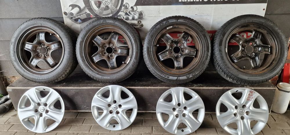 Felgi stalowe+OPONY Zimowe 205/55 R16  5x110 ET39  16&quot; OPEL ASTRA H  ZAFIRA B Meriva B