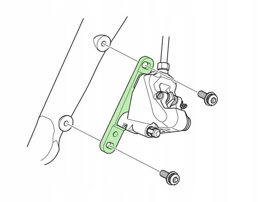 Adapter hamulca flat 140/160 mm shimano szosowy