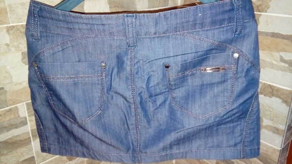 Spódniczki mini jeans S 2szt.