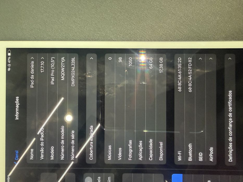 Ipad 10.5 64g com teclado