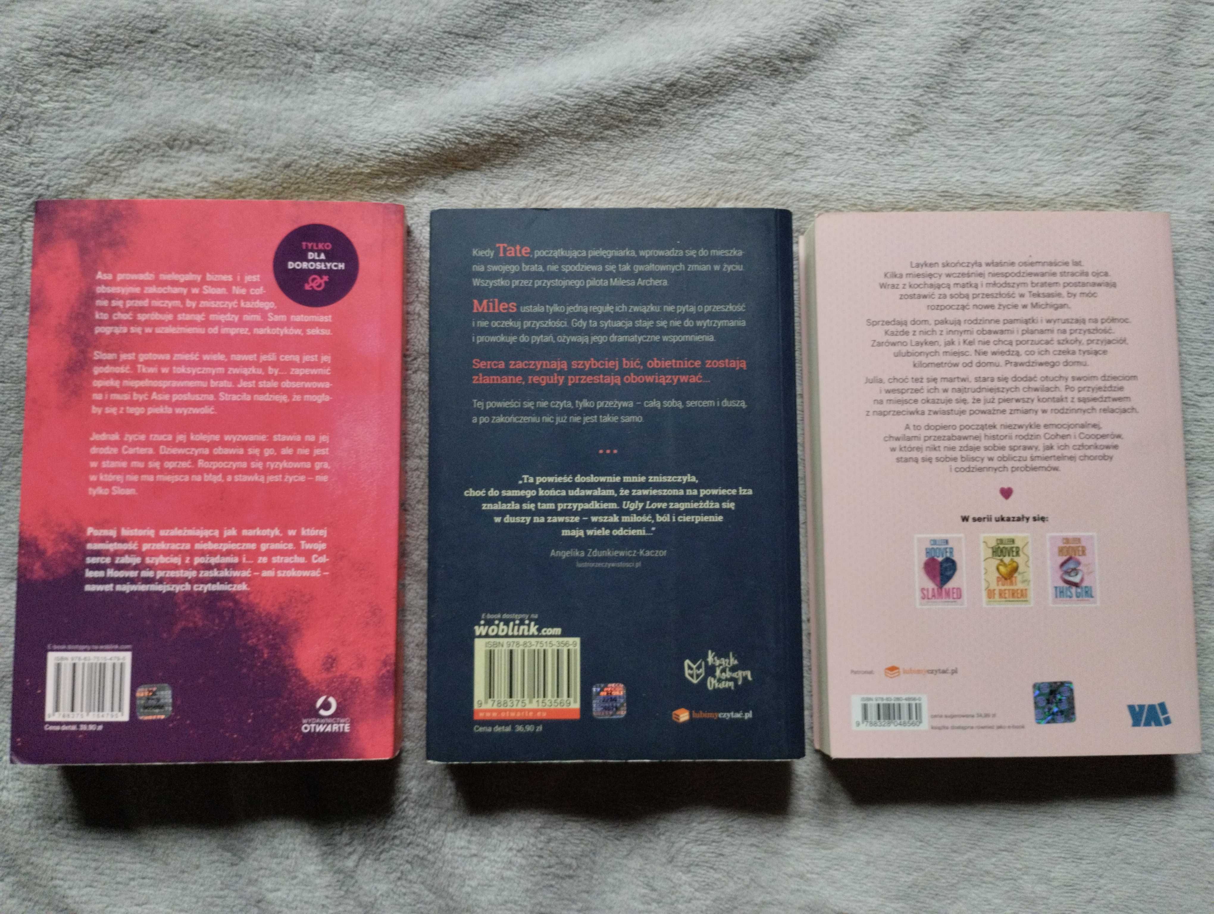 Colleen Hoover,  ugly love, too late, slammed