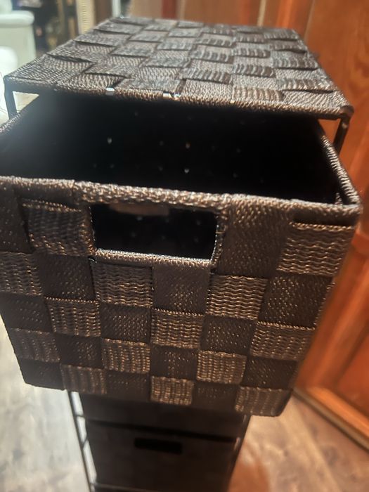 szafka czarna ze szufladkami