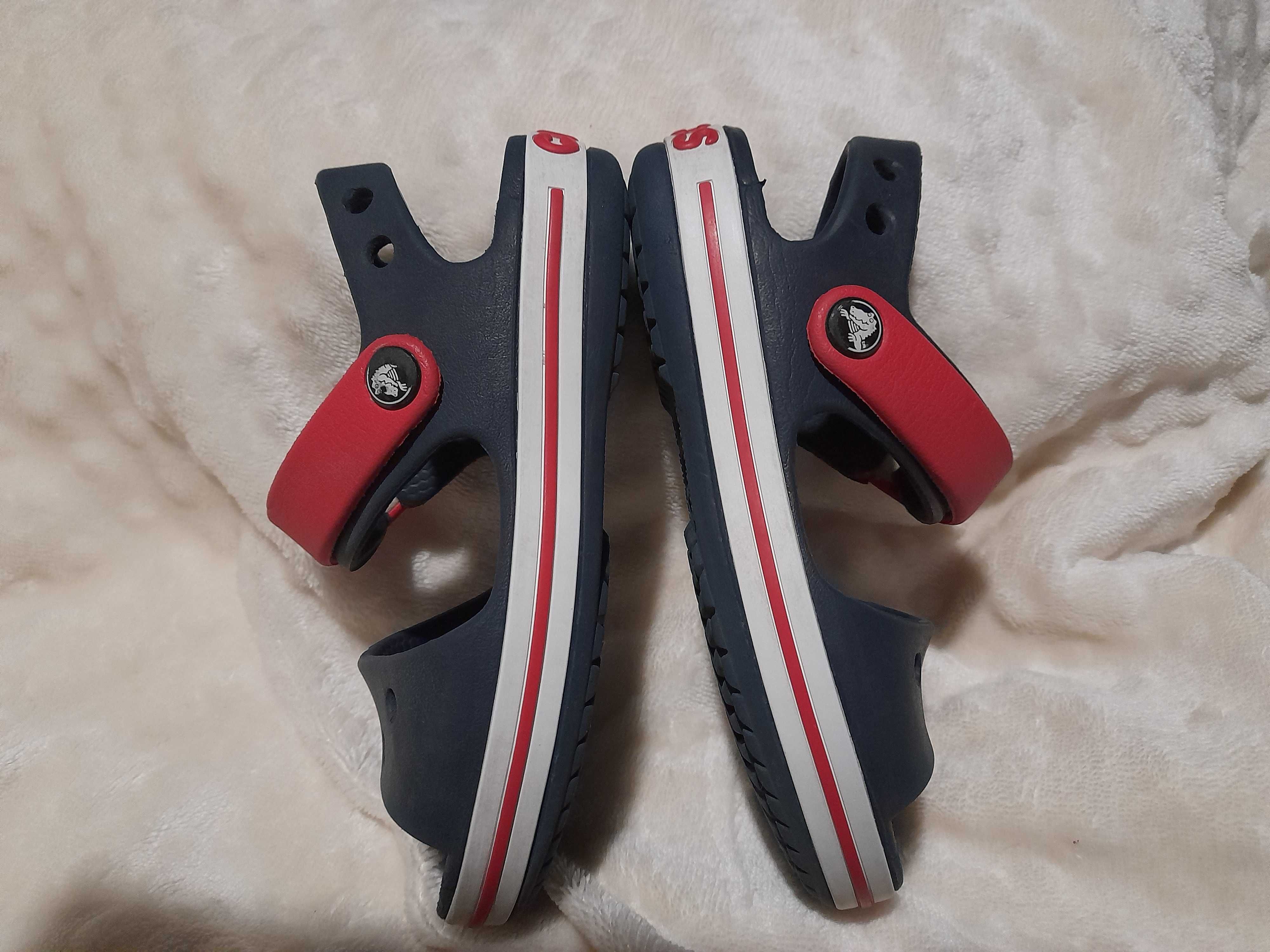 Crocs Crocband sandałki r.  C1027/28 wew. 16 cm granatowe