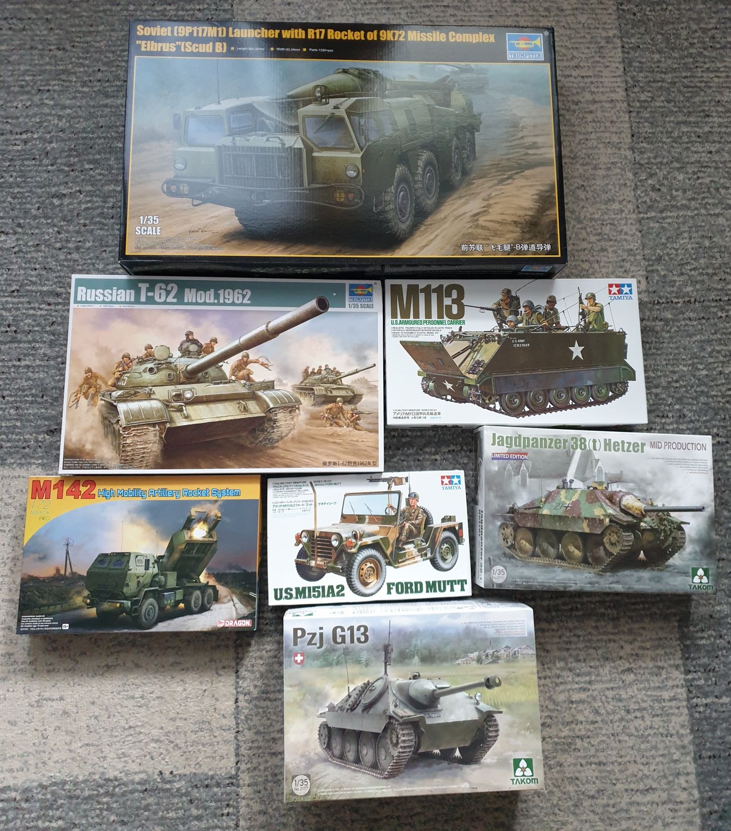 Сборные модели техники по хорошим ценам 1/35 1/72