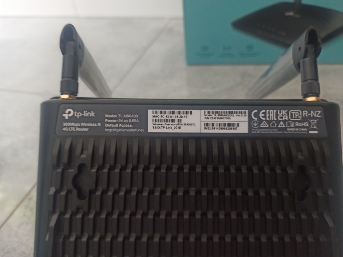 Router TP-LINK Gwarancja TL-MR6400 4G LTE, WIFI N 300Mbps