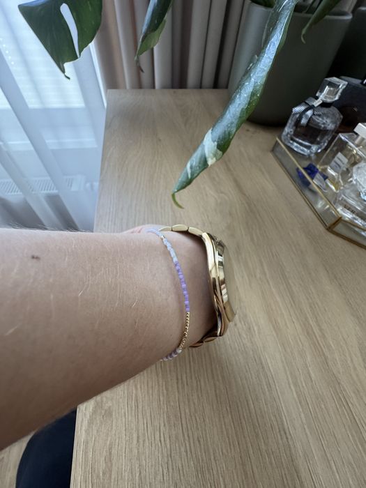 Złoty zegarek na bransolecie Michael Kors