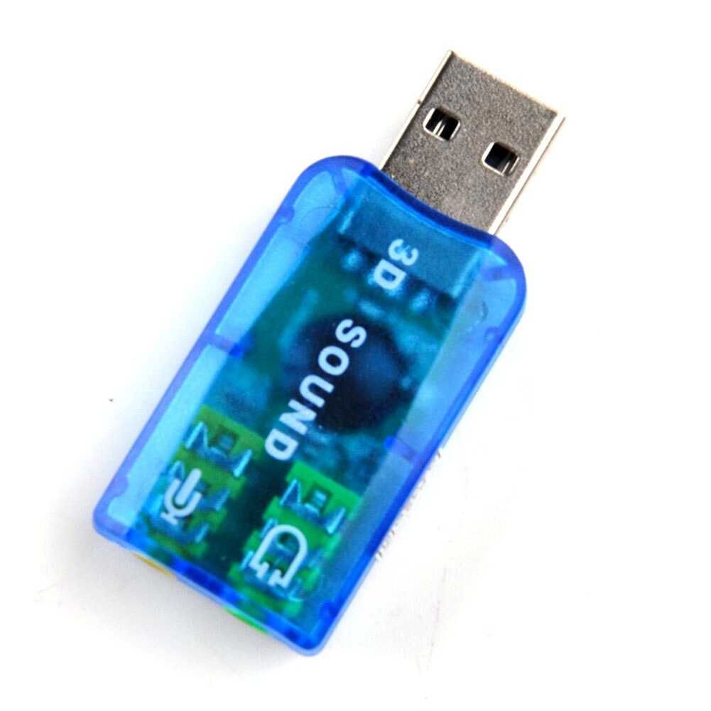 Внешняя звуковая карта USB 3D sound card 5.1 Sound audiocontroller