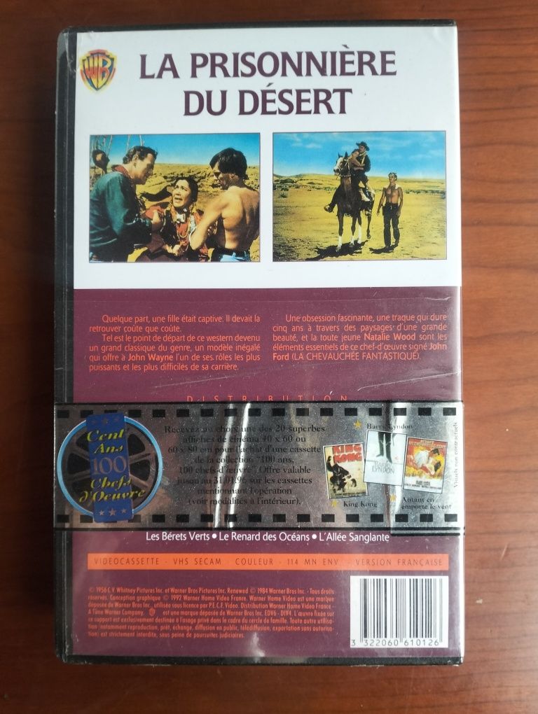 VHS John Wayne La Prisonniere du Desert