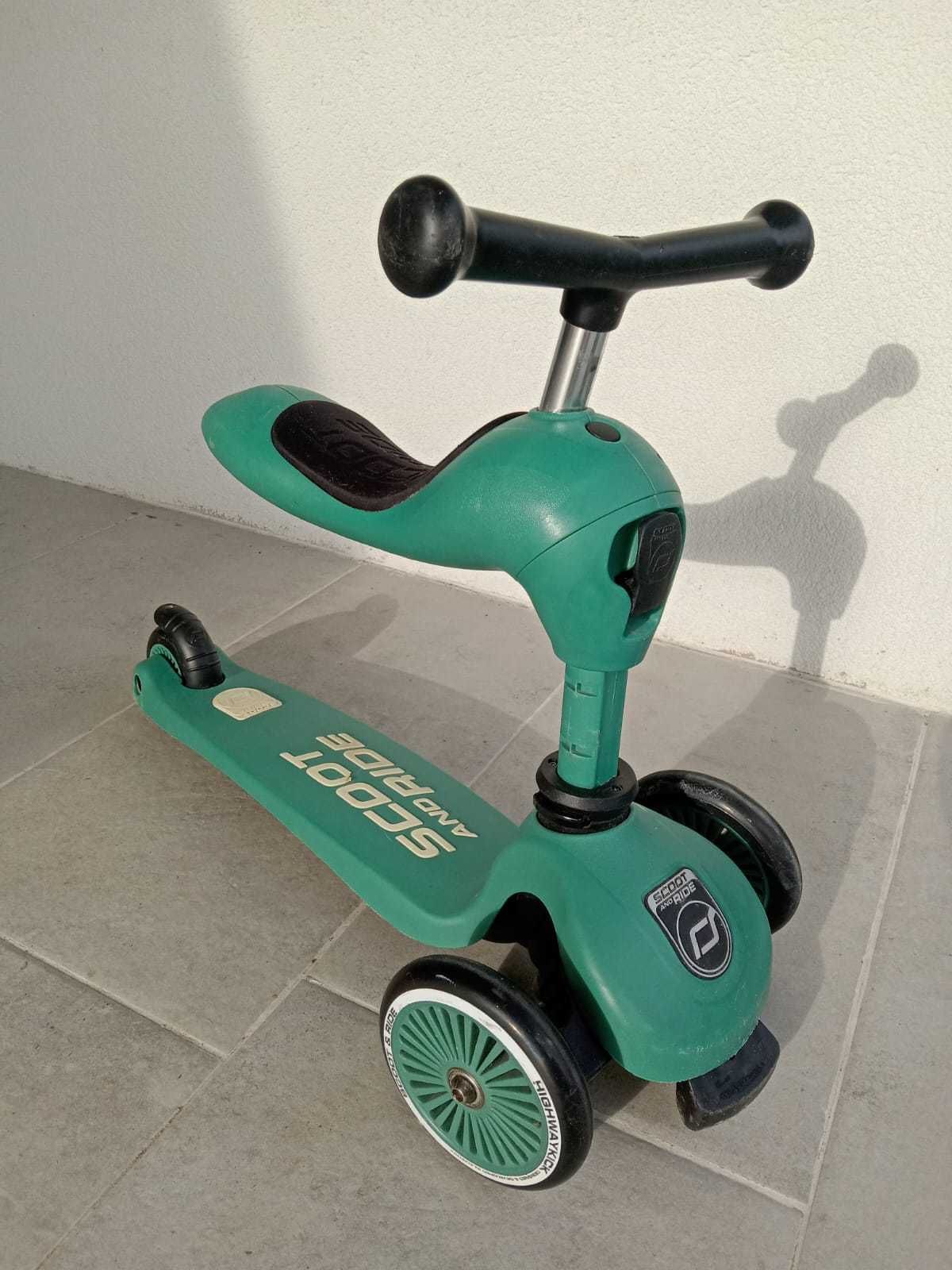 Hulajnoga i jeździk 2w1 Scoot and Ride  – zielony - dla dzieci