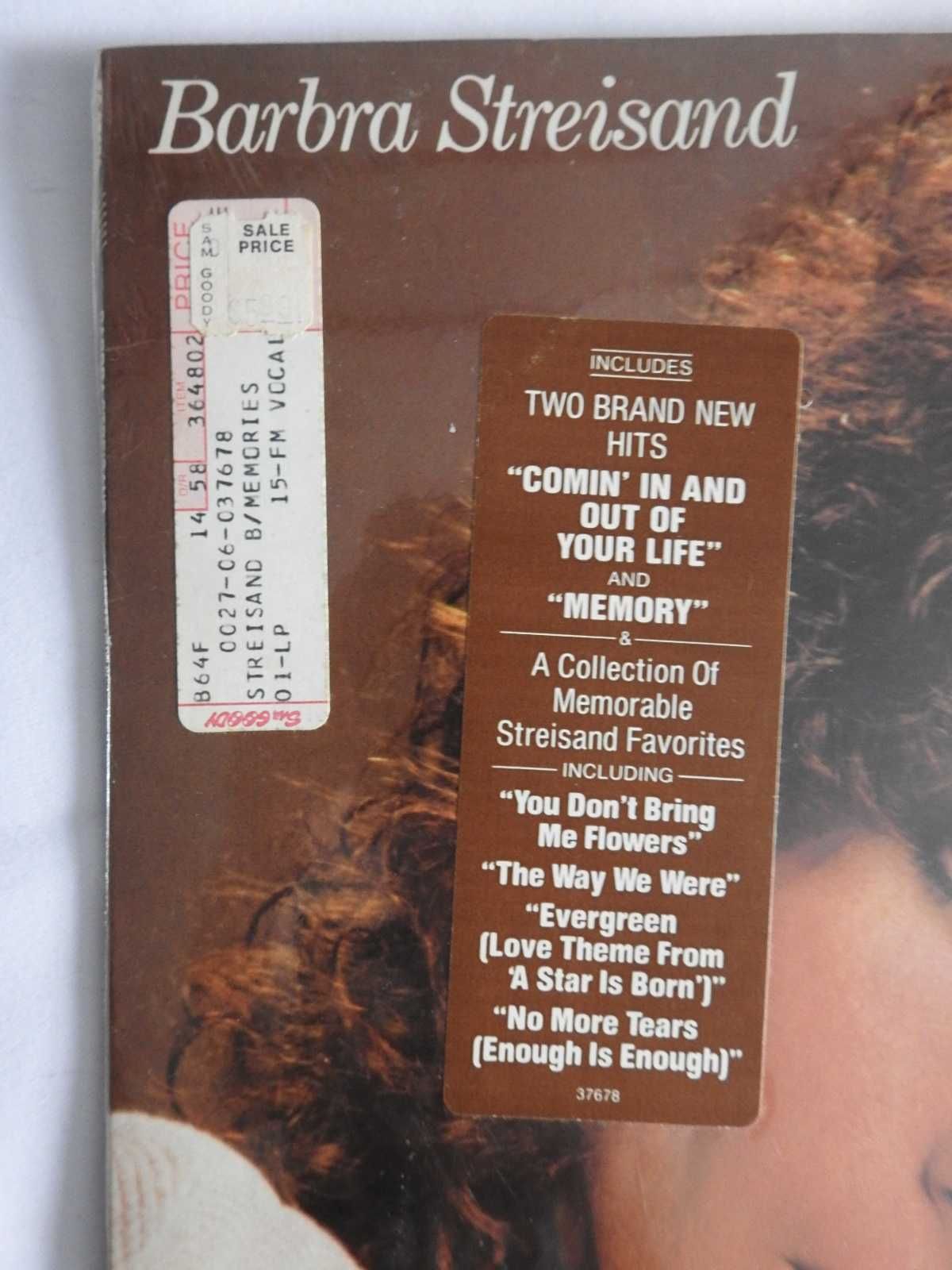 Barbra Streisand Memories LP USA 1981 пластинка оригинал EX в плёнке