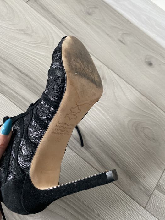 Koronkowe botki skorzane 38 Alannah Hill miala je Natalia Siwiec